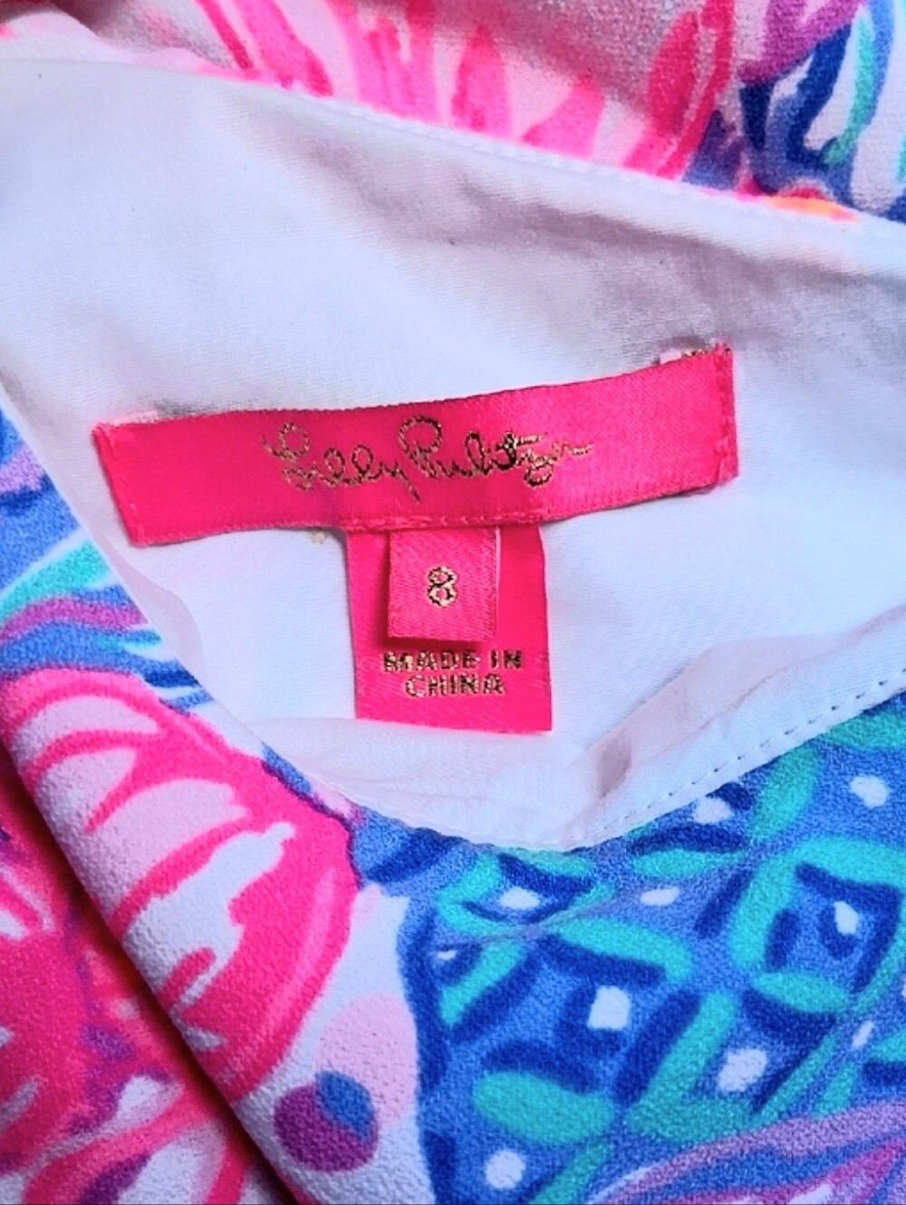 Lilly Pulitzer Kipton Romper in Pink Isle Snappy Turtle Size 8 - Picture 9 of 11